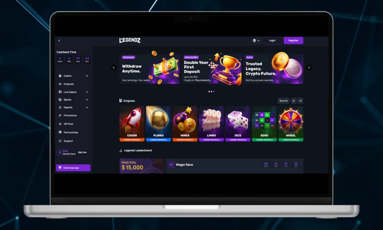 Legendz Casino review covering games